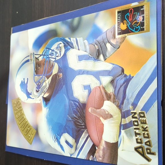Barry Sanders jumbo Action Packed (1994) - Picture 5 of 5